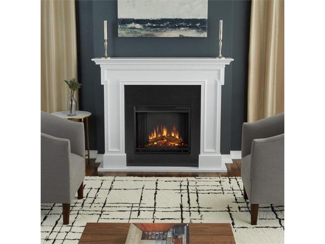 Real Flame Thayer Electric Fireplace In White Newegg Com