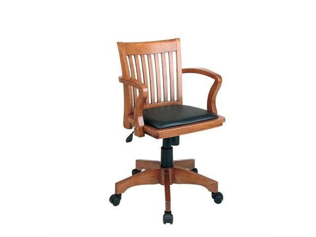 Office Star Deluxe Wood Bankers Desk Chair [108FW]