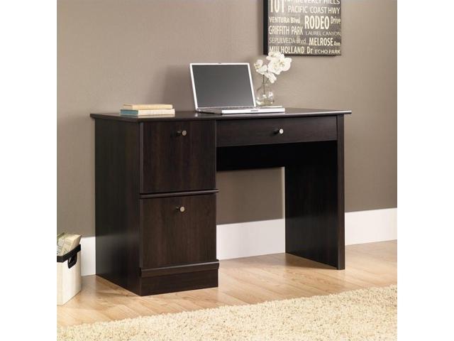 Sauder Select Computer Desk With Keyboard Tray In Cinnamon Cherry