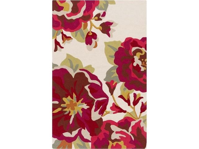 Surya Rai1230 35 Rain Area Rug Dark Red Khaki 3 X 5 Surya Rai1230 35 Rain Area Rug Dark Red Khaki