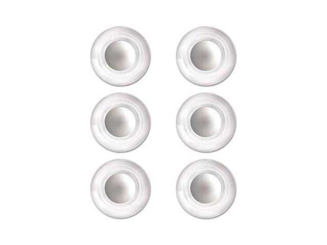 Quartet, 85391, Glass Magnets, Large, 0.45 dia, Clear, Pack of 18 Magnets