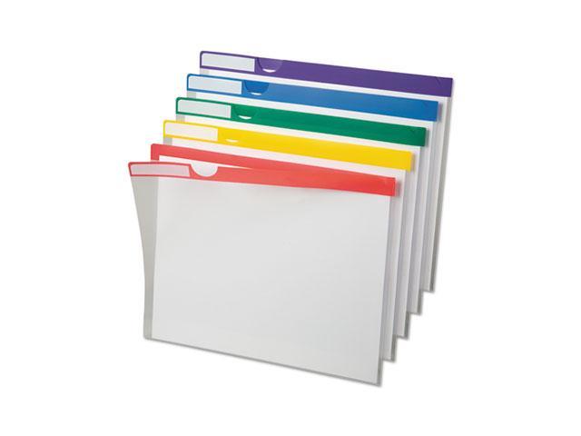 Pendaflex Clear Poly Index Folders Letter Assorted Colors 10/Pack 50981 ...