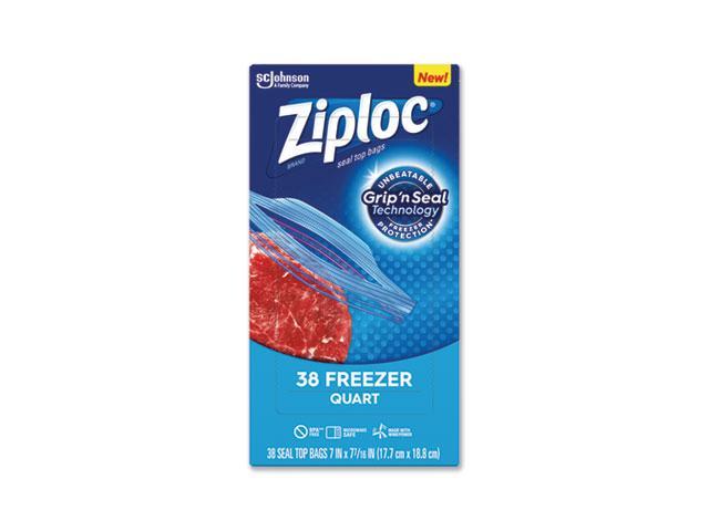 Ziploc Freezer Bag Quart 38Pk 00381