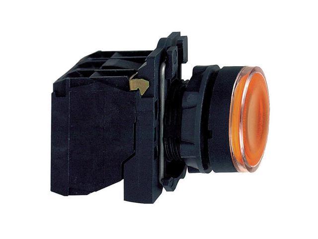 SCHNEIDER ELECTRIC XB5AW35B5 Illuminated Pushbutton, 22 mm, 1NO/1NC, Round,