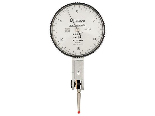 MITUTOYO 513-404-10E Dial Test Indicator,Hori,0 to 0.8mm