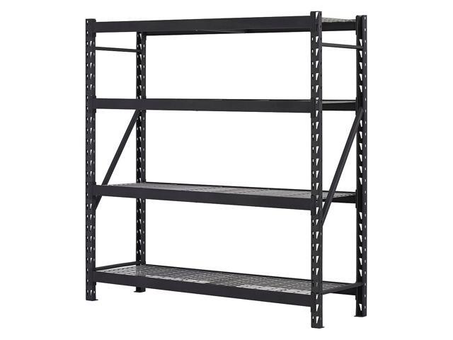 Storage Rack Unit Steel Black 77in W Edsal Er7824w4 Newegg Com Storage Rack Unit Steel Black 77in W Edsal Er7824w4
