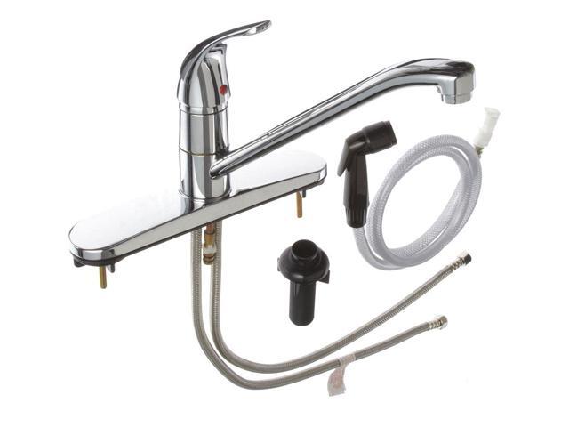 Zurn Z7872c Xl Swing Kitchen Faucet With Side Sprayer Chrome 3 Holes Lever Newegg Com