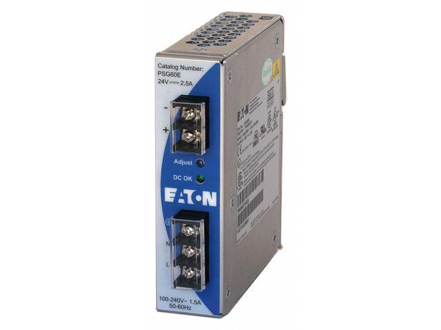 EATON PSG60F24RM DC Power Supply,24VDC,2.50A,50/60 Hz 