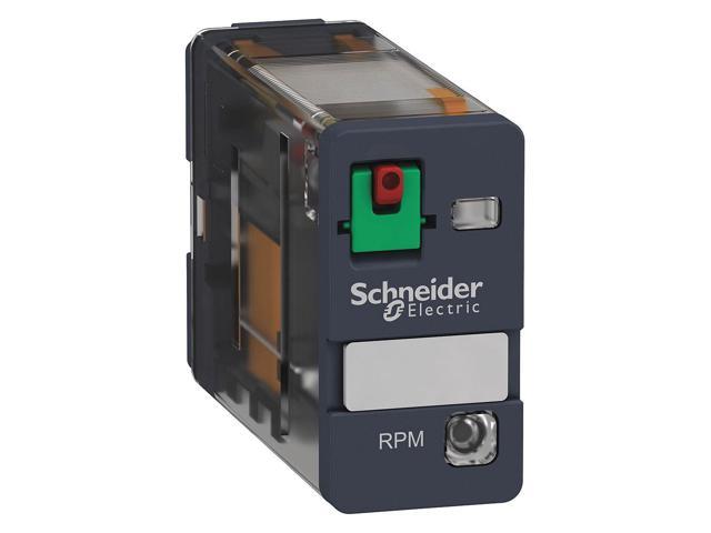 SCHNEIDER ELECTRIC RPM42F7 Plug In Relay,14 Pins,Square,120VAC 