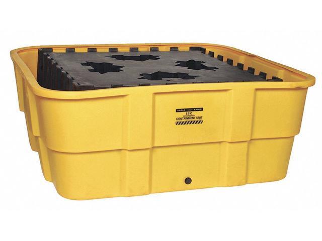 Spill Platform,w//Drain,15 gal.,1 Drum EAGLE 1633D