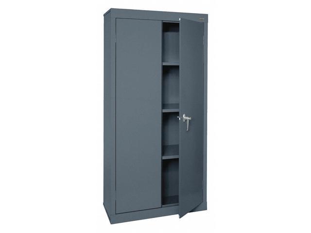 Storage Cabinet 30in Wx18ind Charcoal Sandusky Vf31301872 02 Newegg Com