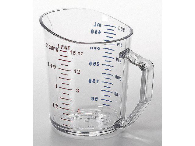 Cambro Liquid Measuring Cup, 1 Pint, Clear, PK12 CA50MCCW135