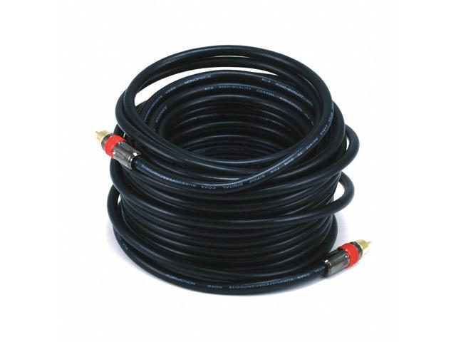 Monoprice 50ft High-quality Coaxial Audio/Video RCA CL2 Rated Cable - RG6/U 75ohm (for S/PDIF, Digital Coax, Subwoofer &