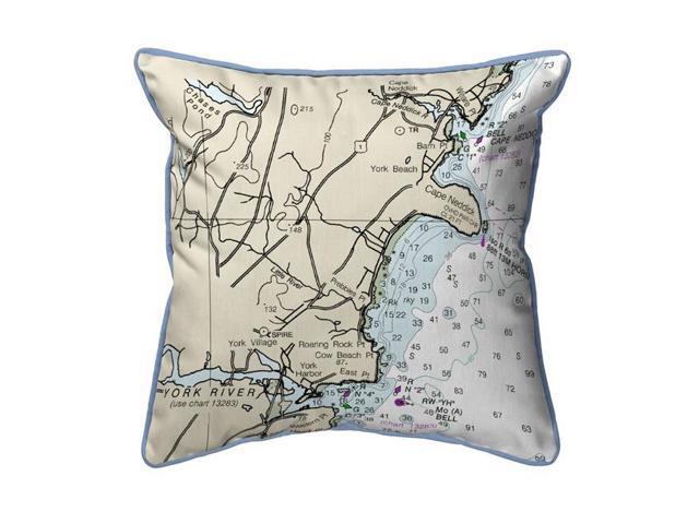Betsy Drake Zp13286cn Cape Neddick Me Nautical Map Extra Large
