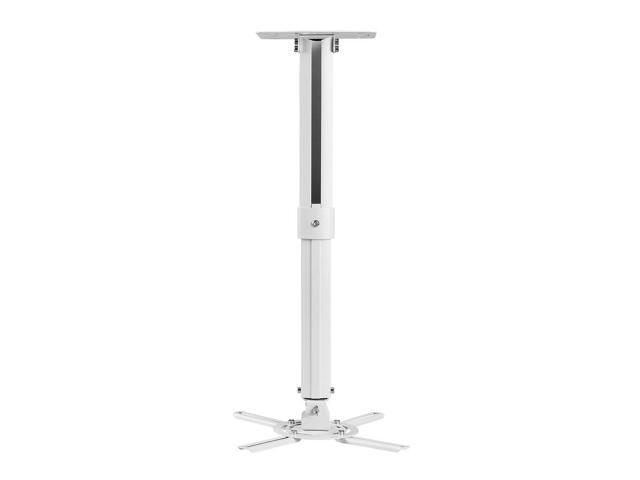 Suptek White Universal Projector Ceiling Mount Bracket Fits Flat