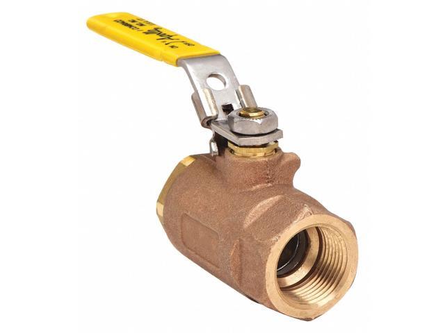 Brass FNPT x FNPT Ball Valve Locking Lever 1 Pipe Size