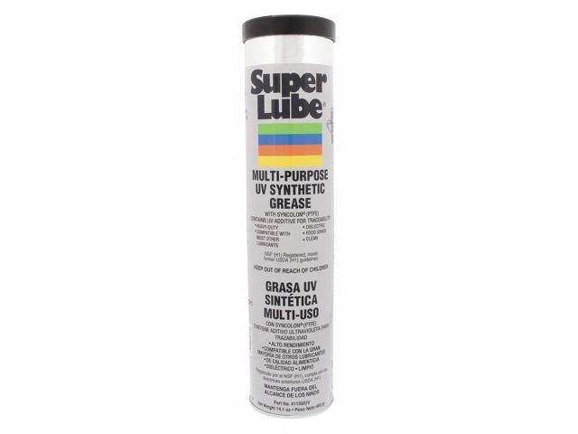 SUPER LUBE 41150/UV Multi-Purpose UV Grease, Cartridge, 14.1 Oz