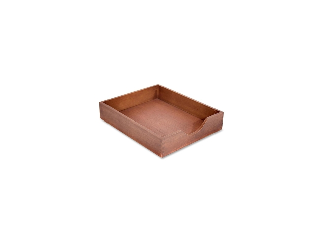 carver walnut finish solid wood desk trays