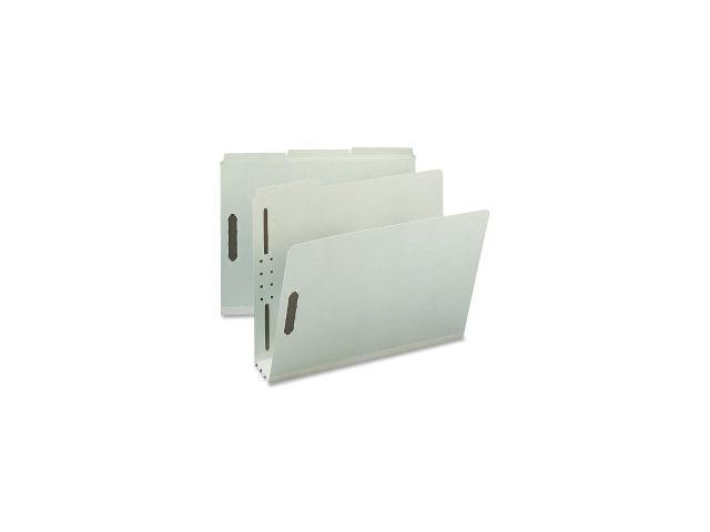 Nature Saver SP17218 Pressboard Fastener Folder - 8.50" Width x 11" Length Sheet Size - 3" Expansion - 2 Fastener - 2" Folder Fastener Capacity - Gray/Green - 25 / Box, 1 Box