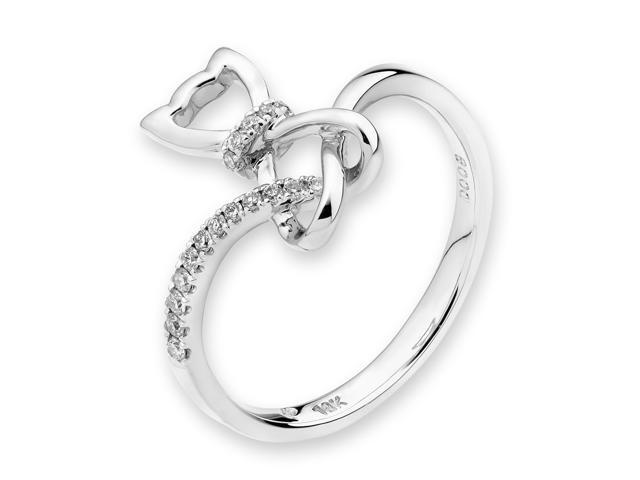 18k 750 White Gold Cutie Cat Diamond Ring 0 08 Cttw G H Color Vs2 Si1 Clarity Newegg 18k 750 White Gold Cutie Cat Diamond Ring 0 08 Cttw G H Color