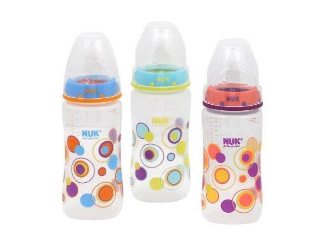 Color May Vary months NUK Trendline Bottle with Silicone Medium Flow Nipple