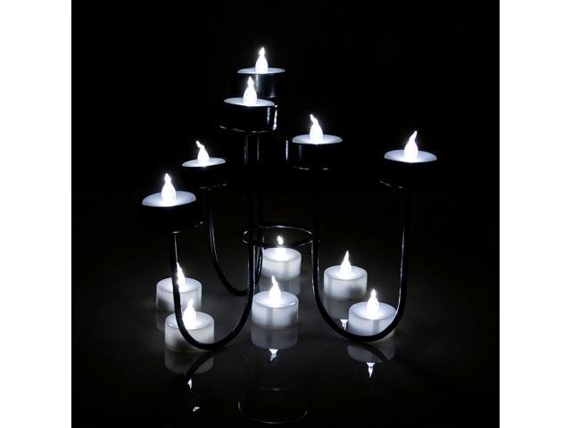 AGPtEK 24pack Cool White Led Tealight Flickering Candles Party