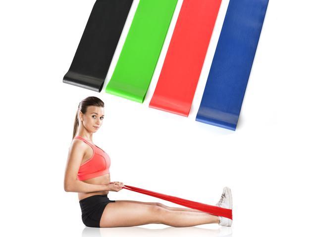 4Set Exercise Resistance Loop Bands Belt Fr Fitness Stretch Therapy Strength Run