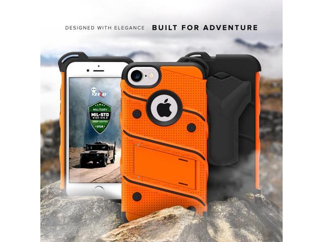 Photo 1 of iPhone 7 Case, Zizo [ Bolt Series ] with FREE [ iPhone 7 Screen Protector ] Kickstand [ Military Grade Drop Tested ] Holster Belt Clip - iPhone 7