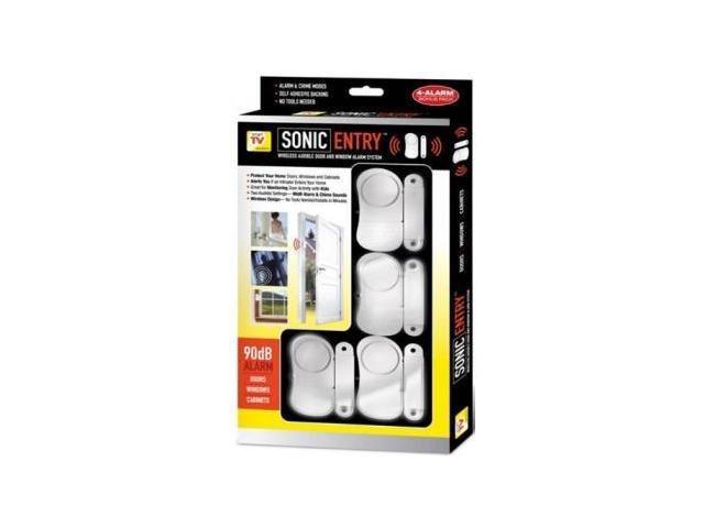 Sonic Entry Wireless Audible Door and Window Alarms 4 Pack