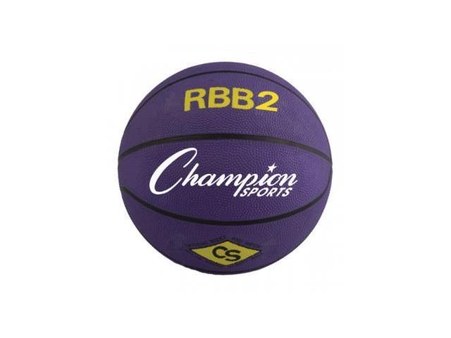 Champion Sports RBB2 Junior Rubber Basketball 27.5, Purple 
