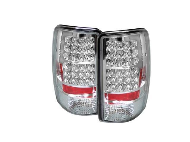 Chevy 00-06 Suburban Tahoe Yukon Black LED Rear Tail Lights Lamp LS LT SLT SLE