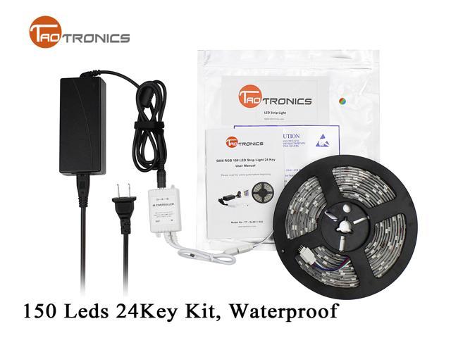 TaoTronics TT-SL001 5M 5050 RGB 150 LED Strip Light Waterproof IR Remote Control US Version