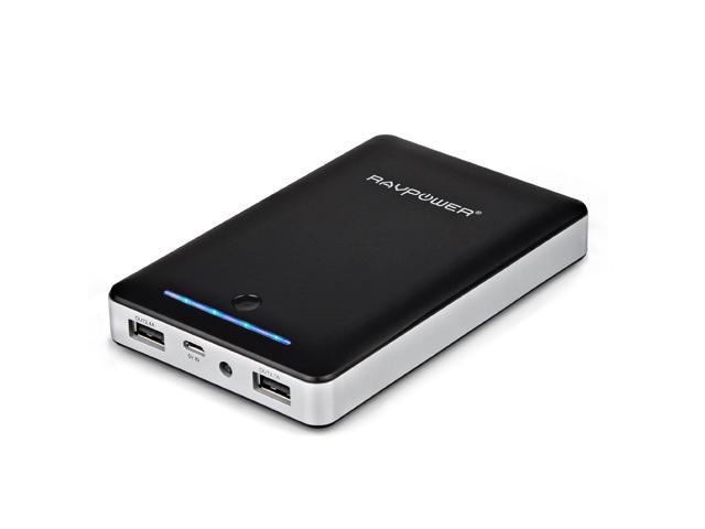 RAVPower 3rd Gen Deluxe 13000mAh External Battery Portable Dual USB Charger 4.5A Output Power Bank. iSmart(tm) Broad Compatibility. For iPhone 6 6 plus 5S 5C 5 4S, iPad Air, Galaxy S5 S4 S3(Black)