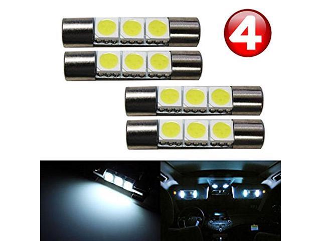4 3 Smd 29mm 6614f Led Replacement Bulbs For Car Sun Visor Vanity Mirror Lights Xenon White