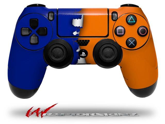 blue and orange ps4 controller