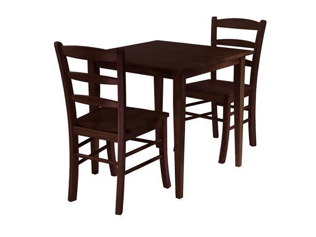 Groveland 3pc Square Dining Table With 2 Chairs By Winsome Wood Newegg Com