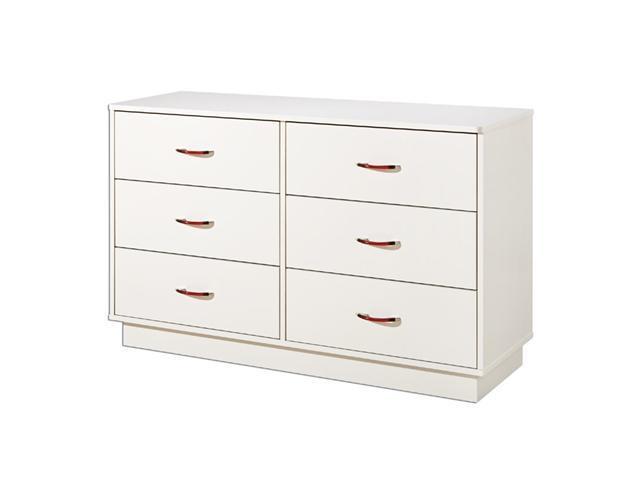 Logik Collection Dresser In Pure White Finish By South Shore