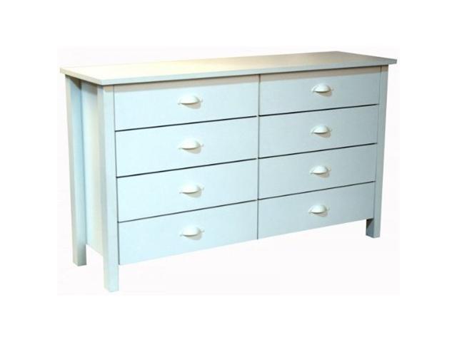 8 Drawer Low Boy Beadboard Chest Nouvelle In White By Venture