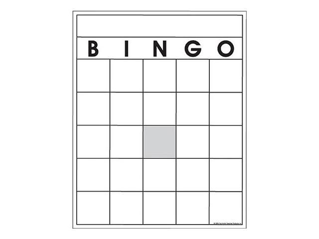 Blank bingo cards printable