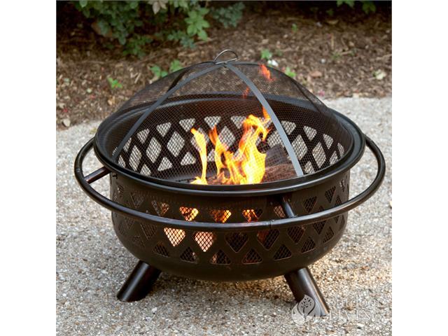 Uniflame Aged Lattice Fire Pit Newegg Com