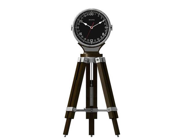 Bulova Corsair Quartz Military Time Tripod Design Tabletop Clock B1533 
