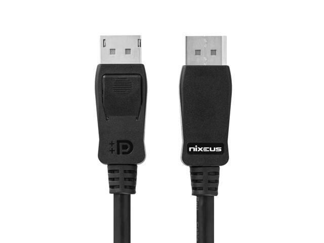 Nixeus VESA Certified DisplayPort™ 1.4 HBR3 Cable (6 ft) - Supports HDR Gaming Monitors, FreeSync™, G-Sync™, 4K 144Hz, 8K 60Hz and up to 360Hz Ultra High Refresh Rate