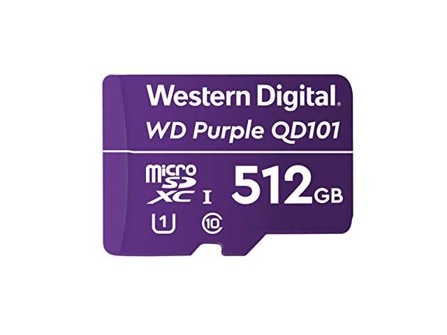 Western Digital - WDD512G1P0C - WD Purple WDD512G1P0C 512 GB Class 10/UHS-I  (U1) microSDXC