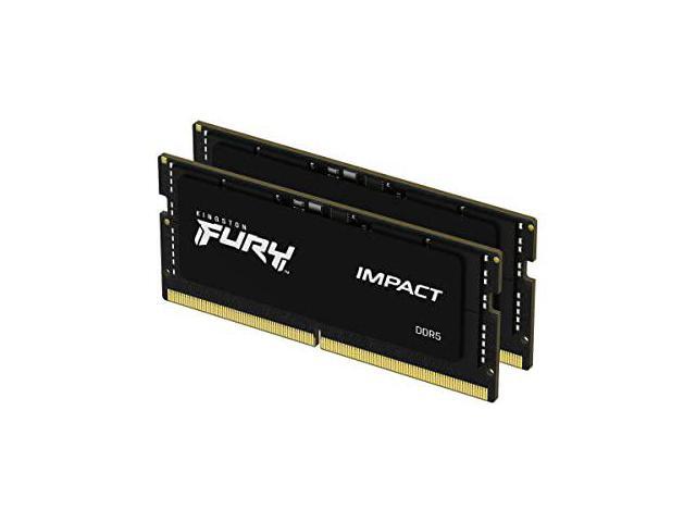 Kingston FURY Impact 64GB (2 x 32GB) 262-Pin DDR5 SO-DIMM DDR5 4800 (PC4  38400) Laptop Memory Model KF548S38IBK264