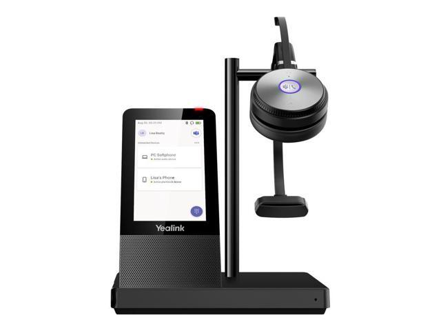 Yealink MP54 Entry Level, IP Power Over Ethernet, Smart Corded Desk Phone With Optimal HD Audio And 4 Inch (800 X 480 Pixel) Capacitive LCD Touch Screen (Microsoft Teams Edition) - Black