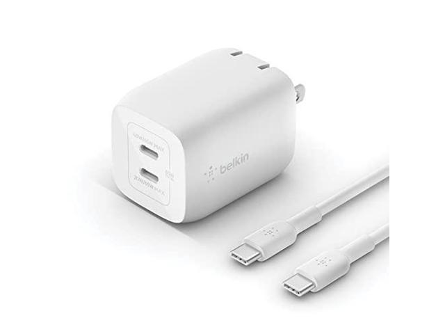 BELKIN WCH013dq2MWH-B6 White Dual USB-C GaN Wall