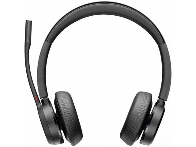 Poly VOYAGER 4300 UC 4320 Headset - Stereo - USB Type A - Wired/Wireless - Bluetooth - 164 ft - 20 Hz - 20 kHz - Over-the-head - Binaural - Ear-cup - 4.92 ft Cable - Noise Cancelling MicrophoneTAA Com