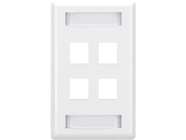 Black Box GigaStation2 4 Socket Network Faceplate