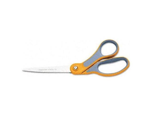 Fiskars 01009881 Home And Office Scissors, 8" Length, Softgrip Handle, Orange/Gray