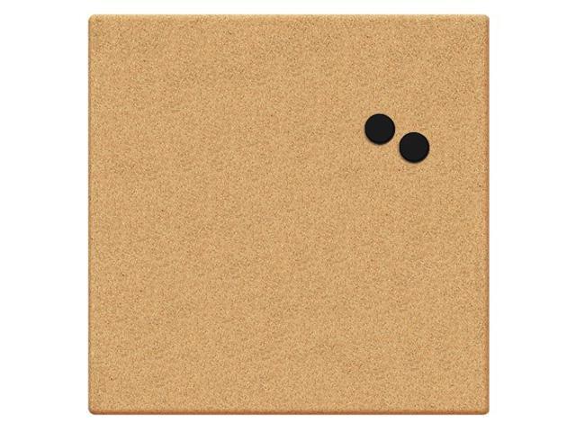 Magnetic Canvas Cork Board, 17 x 17, Unframed Cork